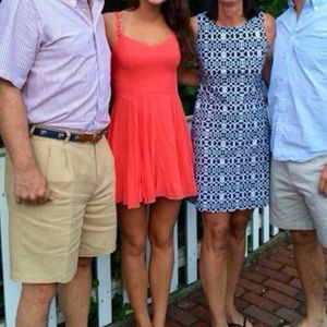 Urban Outfitters coral sun dress